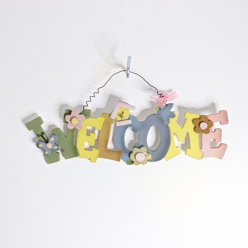 Colorful Welcome Sign